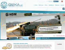 Tablet Screenshot of gieka.pl